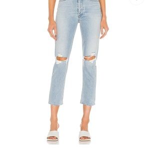 AGOLDE high rise riley straight jeans